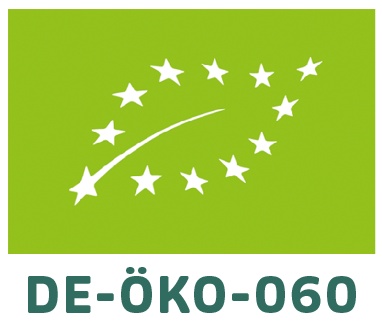 EU-Bio-Siegel mit Kontrollstellennummer DE-ÖKO-060