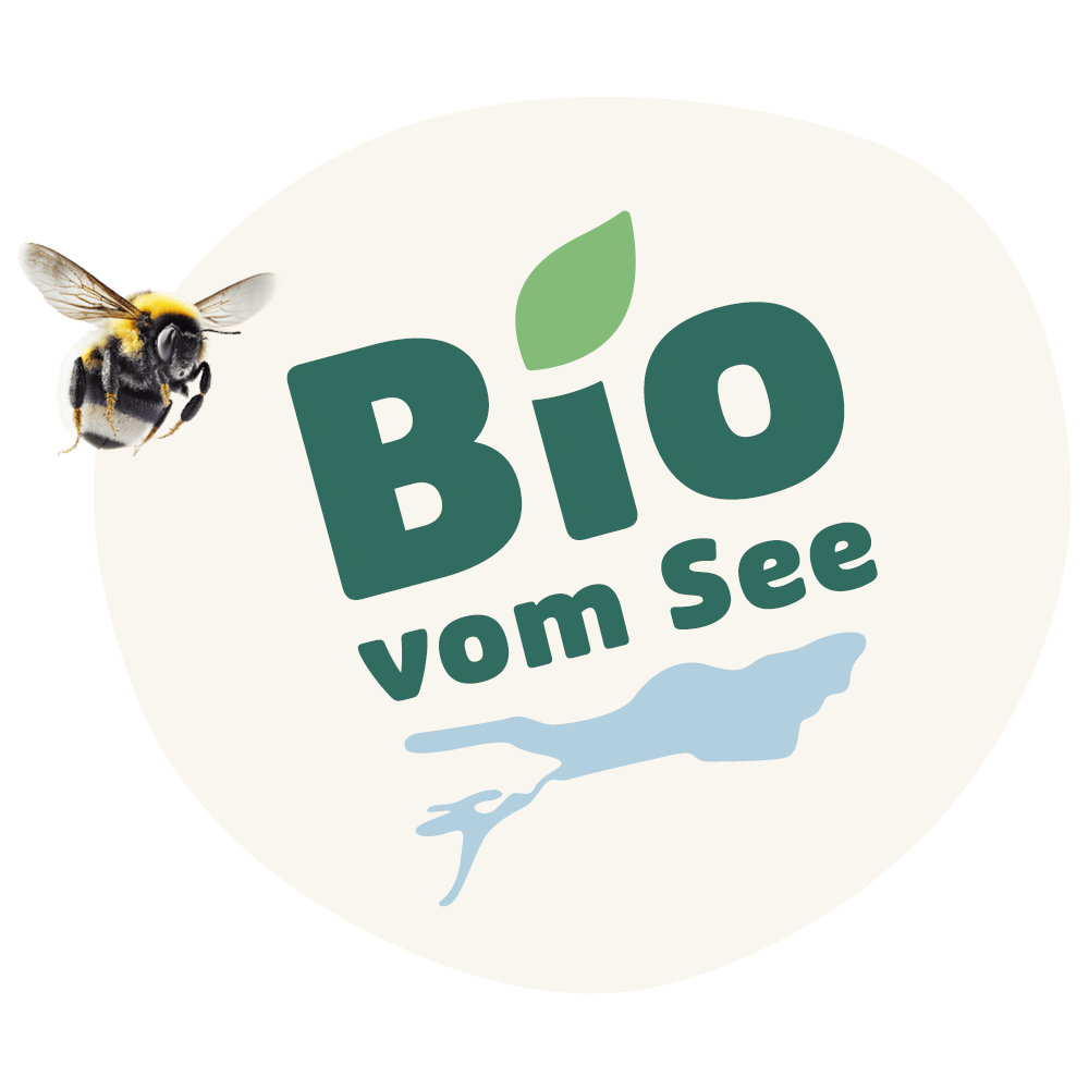 Logo „Bio vom See“ mit Biene